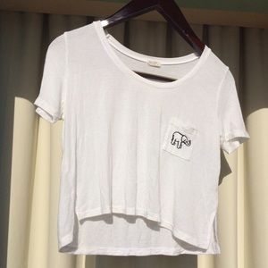 Brandy Melville Embroidered T-shirt